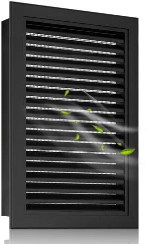 20"x26" Gable Vent Aluminum Alloy High-Airflow Vent for House & Shed, Rustproof Metal Mesh Blocks Small Animals, Waterproof & Anti-Condensation, Opening 18"x24" Black 20"x26" Gable Vent Aluminum Alloy High-Airflow Vent for House & Shed, Rustproof Metal Mesh Blocks Small Animals, Waterproof & Anti-Condensation, Opening 18"x24" Black