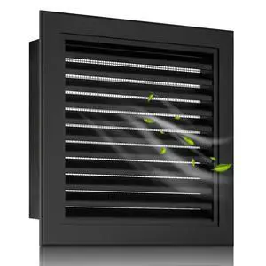 22"x22" Gable Vent Aluminum Alloy High-Airflow Vent for House & Shed, Rustproof Metal Mesh Blocks Small Animals, Waterproof & Anti-Condensation, Opening 20"x20" Black 22"x22" Gable Vent Aluminum Alloy High-Airflow Vent for House & Shed, Rustproof Metal Mesh Blocks Small Animals, Waterproof & Anti-Condensation, Opening 20"x20" Black