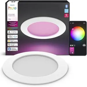 Slim Downlight, Recessed LED Ceiling Light, 1-Pack, White 6-Inch, Canless Design, Full-Spectrum Daylight 1000K-20000K, 1200 Lumens, Ultra-Low Dimming, Precise Color, Smart Lighting Slim Downlight, Recessed LED Ceiling Light, 1-Pack, White 6-Inch, Canless Design, Full-Spectrum Daylight 1000K-20000K, 1200 Lumens, Ultra-Low Dimming, Precise Color, Smart Lighting