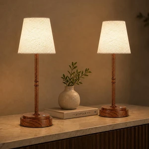 Cordless Table Lamps 2 Pack, Rechargeable Battery Operated Lamps, Wood 2 Pack, 6000mAh Per lamp, 4H Charge, 12-36H Runtime, Touch Dimming Cordless Table Lamps 2 Pack, Rechargeable Battery Operated Lamps, Wood 2 Pack, 6000mAh Per lamp, 4H Charge, 12-36H Runtime, Touch Dimming