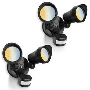 Motion Sensor Outdoor Lights, 30W 3500LM Flood Lights Outdoor 120V, 3 Modes (Dusk to Dawn/Auto/On Time), 3CCT 3000K/4000K/6500K Waterproof Hardwired Security Light ETL Listed for Porch, 2PCS Motion Sensor Outdoor Lights, 30W 3500LM Flood Lights Outdoor 120V, 3 Modes (Dusk to Dawn/Auto/On Time), 3CCT 3000K/4000K/6500K Waterproof Hardwired Security Light ETL Listed for Porch, 2PCS