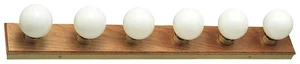 Bathroom Vanity Light Fixtures Over Mirror, 6-Light Vanity Lights for Bathroom, Dimmable Wall Mount Lighting, Horizontal or Vertical Installation, Honey Oak, 36-Inch, 500223 Bathroom Vanity Light Fixtures Over Mirror, 6-Light Vanity Lights for Bathroom, Dimmable Wall Mount Lighting, Horizontal or Vertical Installation, Honey Oak, 36-Inch, 500223