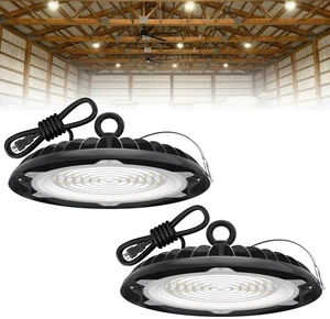 UFO LED High Bay Light: 200W LED High Bay Lights for Shop - 26000 LM High Bay LED Light 2 Packs for Electrician ETL Listed UFO LED High Bay Light: 200W LED High Bay Lights for Shop - 26000 LM High Bay LED Light 2 Packs for Electrician ETL Listed