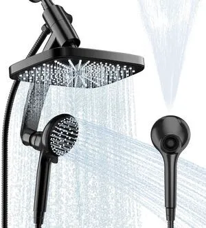 12 Inch High Pressure Rainfall Shower Head Combo,9 Settings Handheld Shower Height/Angle Adjustable, 3 Spray Modes, Anti-leak, Built-in Magnetic Docking,Washing Jets,Holder, 59" Shower Hose, 1.75GPM 12 Inch High Pressure Rainfall Shower Head Combo,9 Settings Handheld Shower Height/Angle Adjustable, 3 Spray Modes, Anti-leak, Built-in Magnetic Docking,Washing Jets,Holder, 59" Shower Hose, 1.75GPM