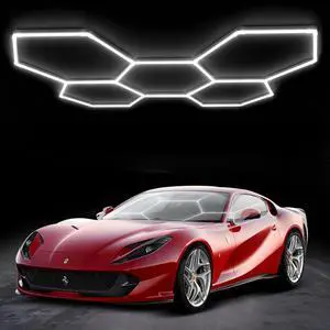 Hexagon Garage Lights25 Pack 216W 25920LM High Brightness Hexagon Garage LED Lights for Garage, Shopping Mall, Workshop and Car Detailing Shop etc. Hexagon Garage Lights25 Pack 216W 25920LM High Brightness Hexagon Garage LED Lights for Garage, Shopping Mall, Workshop and Car Detailing Shop etc.