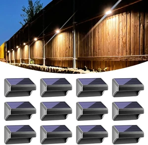Solar Fence Lights Warm White & White, Solar Outdoor Wall Lights, Fence Solar Lights Outdoor Waterproof for Step, Backyard, Fence, Wall, Patio, Deck Railing, Stair (12 Pack) Solar Fence Lights Warm White & White, Solar Outdoor Wall Lights, Fence Solar Lights Outdoor Waterproof for Step, Backyard, Fence, Wall, Patio, Deck Railing, Stair (12 Pack)