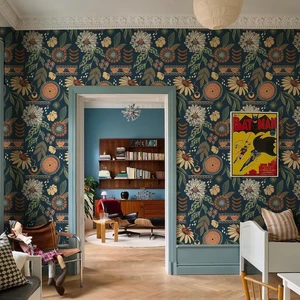 Boho Sun Floral Retro Peel and Stick Wallpaper 17.3" x 1200" Removable Waterproof Self Adhesive Contact Paper Renter Friendly for Cabinets, Furniture, Bedroom, Bathroom, DIY Decor Boho Sun Floral Retro Peel and Stick Wallpaper 17.3" x 1200" Removable Waterproof Self Adhesive Contact Paper Renter Friendly for Cabinets, Furniture, Bedroom, Bathroom, DIY Decor