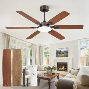 52 Inch Ceiling Fans with Lights,Remote Control&2 Rods 6 Blades,3CCT LED,Reversible Blades,Quiet DC Motor,Timer,6 Speeds,Memory Function,Dual-Color Blades,Living Room,Bedroom 52 Inch Ceiling Fans with Lights,Remote Control&2 Rods 6 Blades,3CCT LED,Reversible Blades,Quiet DC Motor,Timer,6 Speeds,Memory Function,Dual-Color Blades,Living Room,Bedroom