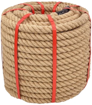 1 Inch x 150 Ft Hemp Rope, 900 Lbs Working Strength, 4 Strand Twisted Cord for Tug of War, Porch Swings, Landscaping & Decor 1 Inch x 150 Ft Hemp Rope, 900 Lbs Working Strength, 4 Strand Twisted Cord for Tug of War, Porch Swings, Landscaping & Decor
