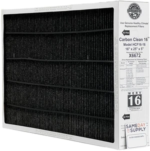 X6672 16x25x5 Healthy Climate Carbon-Clean MERV 16 Filter Bundle with Same Day Supply Filter Change Reminder Magnet (1-Pack) X6672 16x25x5 Healthy Climate Carbon-Clean MERV 16 Filter Bundle with Same Day Supply Filter Change Reminder Magnet (1-Pack)