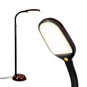 Litespan - Bright LED Floor Reading Lamp for Over Chair Crafts and Reading, Estheticians' Light for Lash Extensions, Adjustable Standing Lamp for Living Room, Bedroom, Office - Havana Brown Litespan - Bright LED Floor Reading Lamp for Over Chair Crafts and Reading, Estheticians' Light for Lash Extensions, Adjustable Standing Lamp for Living Room, Bedroom, Office - Havana Brown