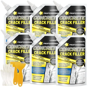 Concrete Crack Filler, 9LB Waterproof Self Leveling Cement Crack Filler Slab Concrete Waterproof Repair Sealant for Driveways, Walkways, Patio, Joint, Indoor and Outdoor - Grey Concrete Crack Filler, 9LB Waterproof Self Leveling Cement Crack Filler Slab Concrete Waterproof Repair Sealant for Driveways, Walkways, Patio, Joint, Indoor and Outdoor - Grey