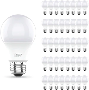 A19 LED Light Bulbs, 60W Equivalent, Non Dimmable, 800 Lumens, E26 Standard Base, 2700K Soft White, 80 CRI, 11,000-Hour, General Purpose LED Bulb, A80083010KLED10/RP/4, 40 Pack A19 LED Light Bulbs, 60W Equivalent, Non Dimmable, 800 Lumens, E26 Standard Base, 2700K Soft White, 80 CRI, 11,000-Hour, General Purpose LED Bulb, A80083010KLED10/RP/4, 40 Pack