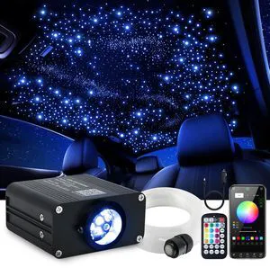 16W Car Home Starlight Headliner Kit, Twinkle & Sound Activate RGBW Fiber Optic Lights with APP & Remote Control, Star Lights for Ceiling Decoration, 450 pcs 9.8ft 16W Car Home Starlight Headliner Kit, Twinkle & Sound Activate RGBW Fiber Optic Lights with APP & Remote Control, Star Lights for Ceiling Decoration, 450 pcs 9.8ft