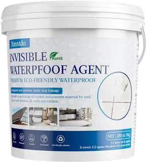 Transparent Waterproof Coating Sealant 280 Oz (8 KG) Water-based, Invisible Waterproof Anti-Leakage Agent, Indoor and Outdoor Sealing Wood, Gutter, Metal, Skylight, Roof Repair Transparent Waterproof Coating Sealant 280 Oz (8 KG) Water-based, Invisible Waterproof Anti-Leakage Agent, Indoor and Outdoor Sealing Wood, Gutter, Metal, Skylight, Roof Repair