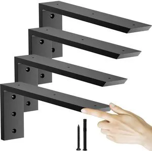 Countertop Support Bracket 14 inch 4 Pack (3/8" Thick),Premium Heavy Duty Granite Countertop Brackets 14"x6"x2.5",Shelf L Bracket Mantel Corbels for Quartz,Wood,Concrete and Laminate Countertops Countertop Support Bracket 14 inch 4 Pack (3/8" Thick),Premium Heavy Duty Granite Countertop Brackets 14"x6"x2.5",Shelf L Bracket Mantel Corbels for Quartz,Wood,Concrete and Laminate Countertops