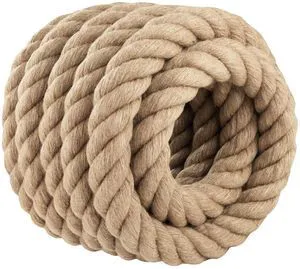 Thick Jute Rope Heavy Duty - 2inch 25ft Natural Twisted Manila Hemp Ropes Indoor and Outdoor Decorative Kits for Crafts Porch Swing Nautical Tug of War Deer Hunting Landscaping Thick Jute Rope Heavy Duty - 2inch 25ft Natural Twisted Manila Hemp Ropes Indoor and Outdoor Decorative Kits for Crafts Porch Swing Nautical Tug of War Deer Hunting Landscaping