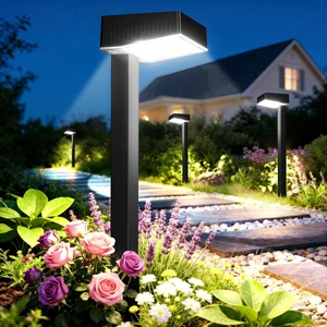 Solar Pathway Lights Outdoor, 12 Pack Garden Lights Solar Powered Path Light with Focused Beam Lens, 2 Light Modes Waterproof Outdoor Solar Light for Yard Driveway Walkway Landscape Solar Pathway Lights Outdoor, 12 Pack Garden Lights Solar Powered Path Light with Focused Beam Lens, 2 Light Modes Waterproof Outdoor Solar Light for Yard Driveway Walkway Landscape