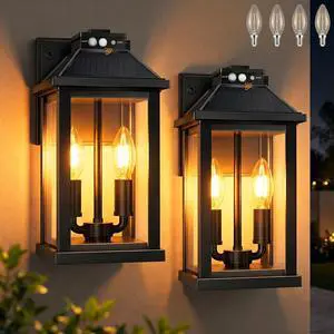 Solar Lights Outdoor Waterproof, 3 Modes Porch Lights, Motion Sensor Outside Light for House, Outdoor Wall Lights Lantern, Exterior Lighting Fixtures for Garden Patio Fence Yard Garage, 2Pack Solar Lights Outdoor Waterproof, 3 Modes Porch Lights, Motion Sensor Outside Light for House, Outdoor Wall Lights Lantern, Exterior Lighting Fixtures for Garden Patio Fence Yard Garage, 2Pack