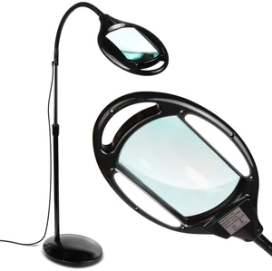 LightView Pro Magnifying Floor Lamp - Hands Free Magnifier with Bright LED Light for Reading - Work light With Flexible Gooseneck - Standing Mag Lamp LightView Pro Magnifying Floor Lamp - Hands Free Magnifier with Bright LED Light for Reading - Work light With Flexible Gooseneck - Standing Mag Lamp
