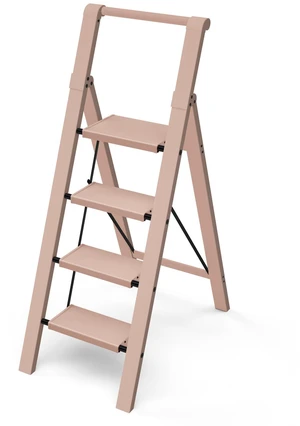 4 Step Ladder,Aluminum Step Stool Foldable-Peach Pink Lightweight Folding Ladder with Convenient Handgrip,Wide Top Pedal,330lbs Capacity Stepladder for Home,Office,Kitchen 4 Step Ladder,Aluminum Step Stool Foldable-Peach Pink Lightweight Folding Ladder with Convenient Handgrip,Wide Top Pedal,330lbs Capacity Stepladder for Home,Office,Kitchen