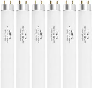 F32T8/841 32W 48 Inch T8 Fluorescent Tube Light Bulb, 4100K Cool White, 2800 Lumens, G13 Medium Bi-Pin Base, LR20732, 6 count (Pack of 1) F32T8/841 32W 48 Inch T8 Fluorescent Tube Light Bulb, 4100K Cool White, 2800 Lumens, G13 Medium Bi-Pin Base, LR20732, 6 count (Pack of 1)