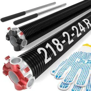 Pair of Garage Door Spring 0.218 x 2 x 24 (Pair), 18000 Cycles Long-lasting Garage Spring Door Replacement, Heavy-duty Garage Door Torsion Spring Pair of Garage Door Spring 0.218 x 2 x 24 (Pair), 18000 Cycles Long-lasting Garage Spring Door Replacement, Heavy-duty Garage Door Torsion Spring