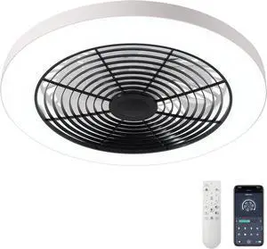 Ceiling Fans with Lights, Low Profile Ceiling Fan with Lights and Remote, 6 Wind Speeds Smart Flush Mount Ceiling Fan for Bedroom, Kids Room and Living Room 19.7" (Black) Ceiling Fans with Lights, Low Profile Ceiling Fan with Lights and Remote, 6 Wind Speeds Smart Flush Mount Ceiling Fan for Bedroom, Kids Room and Living Room 19.7" (Black)