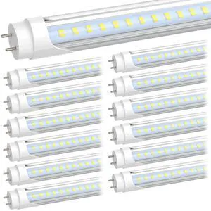 4FT LED T8 Type A+B Tube Lights, 28W(75W Equivalent), 4060LM, 6500K Single or Double End Powered, Plug and Play or Ballast Bypass, 4 Foot T10 T12 Fluorescent Bulbs Replacement, Clear(12-Pack) 4FT LED T8 Type A+B Tube Lights, 28W(75W Equivalent), 4060LM, 6500K Single or Double End Powered, Plug and Play or Ballast Bypass, 4 Foot T10 T12 Fluorescent Bulbs Replacement, Clear(12-Pack)