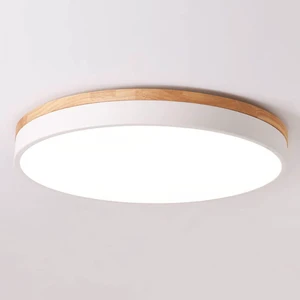 Dimmable Wood LED Flush Mount Ceiling Light, White, 15.8 in 5CCT 2700K-6000K Modern Close to Ceiling Lighting Fixtures, Round Ceiling Lamp for Living Room, Bedroom, Laundry Room Dimmable Wood LED Flush Mount Ceiling Light, White, 15.8 in 5CCT 2700K-6000K Modern Close to Ceiling Lighting Fixtures, Round Ceiling Lamp for Living Room, Bedroom, Laundry Room