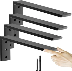 Countertop Support Bracket 16 inch 4 Pack (3/8" Thick),Premium Heavy Duty Granite Countertop Brackets 16"x6"x2.5",Shelf L Bracket Mantel Corbels for Quartz,Wood,Concrete and Laminate Countertops Countertop Support Bracket 16 inch 4 Pack (3/8" Thick),Premium Heavy Duty Granite Countertop Brackets 16"x6"x2.5",Shelf L Bracket Mantel Corbels for Quartz,Wood,Concrete and Laminate Countertops