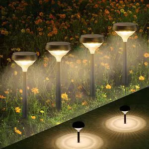 Solar Lights Outdoor 8 Pack, Solar Pathway Lights Warm White Landscape Path Lights,IP65 Waterproof Solar Lights for Walkway Yard Garden Driveway Solar Lights Outdoor 8 Pack, Solar Pathway Lights Warm White Landscape Path Lights,IP65 Waterproof Solar Lights for Walkway Yard Garden Driveway