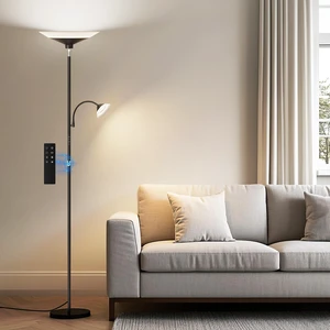 Upgraded 2-in-1 Torchiere Floor Lamp, Dimmable Standing Lamp with Remote&Button Control, 34W Brightness Adjustable Floor Reading Light, Black Modern Corner Lamp for Living Room Bedroom Office Upgraded 2-in-1 Torchiere Floor Lamp, Dimmable Standing Lamp with Remote&Button Control, 34W Brightness Adjustable Floor Reading Light, Black Modern Corner Lamp for Living Room Bedroom Office
