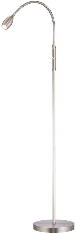 OBright Ray Adjustable LED Beam Floor Lamp, Dimmable and Zoomable Spotlight, Flexible Gooseneck, Reading/Crafting Standing Lamp, Work Table Light, Brushed Nickel OBright Ray Adjustable LED Beam Floor Lamp, Dimmable and Zoomable Spotlight, Flexible Gooseneck, Reading/Crafting Standing Lamp, Work Table Light, Brushed Nickel