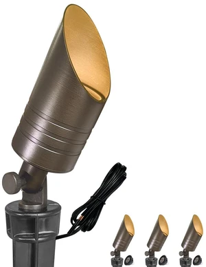 Solid Brass Landscape Spotlight 4-Pack with 5W MR16 Bulb(S05) Low Voltage Lighting,Outdoor Uplighting,Heavy Duty,12V,LED,Waterproof, for Front Backyard, Garden, Patio,House,Tree Solid Brass Landscape Spotlight 4-Pack with 5W MR16 Bulb(S05) Low Voltage Lighting,Outdoor Uplighting,Heavy Duty,12V,LED,Waterproof, for Front Backyard, Garden, Patio,House,Tree