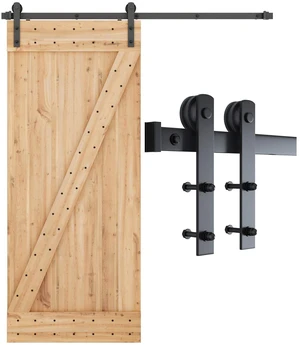 6ft Sliding Barn Door Hardware kit, Fit 36" Wide Door Panel Barn Door Track, Sliding Door Hardware kit, Smoothly and Quietly -Heavy Duty Sturdy -Easy to Install, I Shape Hanger 6ft Sliding Barn Door Hardware kit, Fit 36" Wide Door Panel Barn Door Track, Sliding Door Hardware kit, Smoothly and Quietly -Heavy Duty Sturdy -Easy to Install, I Shape Hanger