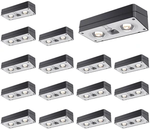 Solar Fence Lights 16 Pack, 50 Lumens Outdoor Solar Lights with 12 Modes RGB Color Glow LEDWaterproof, Solar Lights for Patio, Backyard, Deck, Fence, Railing Solar Fence Lights 16 Pack, 50 Lumens Outdoor Solar Lights with 12 Modes RGB Color Glow LEDWaterproof, Solar Lights for Patio, Backyard, Deck, Fence, Railing