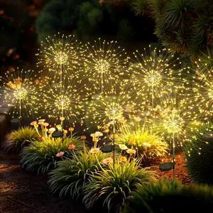 8Pack Solar Lights Outdoor, 120LED Firework Lights Fireworks Lights Solar Powered, Waterproof Fairy Garden Lights Decor Outside for Yard Pathway Lawn Patio(Warm White) 8Pack Solar Lights Outdoor, 120LED Firework Lights Fireworks Lights Solar Powered, Waterproof Fairy Garden Lights Decor Outside for Yard Pathway Lawn Patio(Warm White)