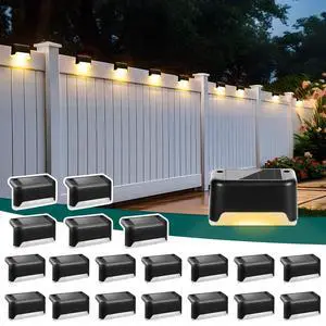 Solar Deck Lights Outdoor 20 Pack, Waterproof Led Solare, Warm White Solar LED Solare Lights Outdoor Stairs, Step, Fence, Yard, Patio, and Pathway Solar Deck Lights Outdoor 20 Pack, Waterproof Led Solare, Warm White Solar LED Solare Lights Outdoor Stairs, Step, Fence, Yard, Patio, and Pathway