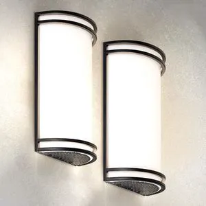 Indoor LED Wall Sconce Lights, Black 3000/4000/5000K ETL 2 Pack 14 Inch 20W Dimmable LED Wall Sconces Hardwired, Modern Wall Sconce Light Fixture for Bedroom, Bathroom, Hallway Decor Indoor LED Wall Sconce Lights, Black 3000/4000/5000K ETL 2 Pack 14 Inch 20W Dimmable LED Wall Sconces Hardwired, Modern Wall Sconce Light Fixture for Bedroom, Bathroom, Hallway Decor