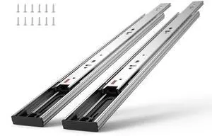 Soft Close Drawer Slides 10 Pairs 18 Inch, Heavy Duty Full Extension Side Mount Ball Bearing Drawer Glides Kitchen Cabinet Rails, 100LB Load Capacity Soft Close Drawer Slides 10 Pairs 18 Inch, Heavy Duty Full Extension Side Mount Ball Bearing Drawer Glides Kitchen Cabinet Rails, 100LB Load Capacity