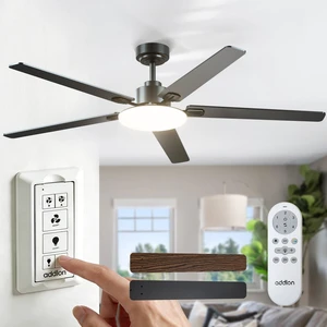 60 Inch Ceiling Fans with Lights and Remote Control, Wall Switch Reversible DC motor, 6-speed, Timer, 3CCT Dimmable, Quiet, Black Ceiling Fan for Bedroom, Living Room, Indoor/Outdoor Use 60 Inch Ceiling Fans with Lights and Remote Control, Wall Switch Reversible DC motor, 6-speed, Timer, 3CCT Dimmable, Quiet, Black Ceiling Fan for Bedroom, Living Room, Indoor/Outdoor Use