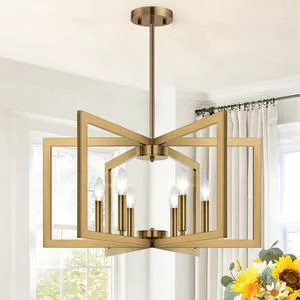 25"-61" Height Adjustable Modern Brass Chandelier for Dining Room, No Assembly Required Brass Dining Room Light Fixture Over Table, Industrial Metal Pendant Lights Fixture for Kitchen Island 25"-61" Height Adjustable Modern Brass Chandelier for Dining Room, No Assembly Required Brass Dining Room Light Fixture Over Table, Industrial Metal Pendant Lights Fixture for Kitchen Island