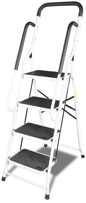 4 Step Ladder, Requires Simple Installation, Folding Lightweight Step Stool with Handrails and Wide Anti-Slip Pedal for Home, Kitchen and Garage, Service Height 37.8 inch, 400 lbs Capacity 4 Step Ladder, Requires Simple Installation, Folding Lightweight Step Stool with Handrails and Wide Anti-Slip Pedal for Home, Kitchen and Garage, Service Height 37.8 inch, 400 lbs Capacity