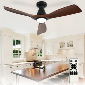 42-Inch Ceiling Fans with Lights: Walnut 3 Blade Flush Mount Low Profile Ceiling Fan for Bedroom - Dimmable Indoor Outdoor Fan with Remote Control Ultra Quiet DC Motor Timer 42-Inch Ceiling Fans with Lights: Walnut 3 Blade Flush Mount Low Profile Ceiling Fan for Bedroom - Dimmable Indoor Outdoor Fan with Remote Control Ultra Quiet DC Motor Timer