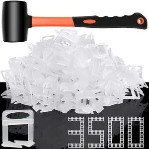 3500 Pcs Tile Spacers 1/16 Inch, Tile Leveling System with Hammer Tile Installation Tools for Ceramic Tile and Stone Installation, Tile Leveling Clips Helps DIY and Professional Tile Layer 3500 Pcs Tile Spacers 1/16 Inch, Tile Leveling System with Hammer Tile Installation Tools for Ceramic Tile and Stone Installation, Tile Leveling Clips Helps DIY and Professional Tile Layer
