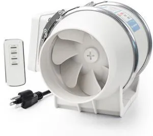 4 Inch Duct Fan with Remote Control Inline Ventilation Exhaust Fan 280 CFM Airflow | Low Noise | Durable Motor | Safety Protection| for Grow Tent, Bathroom, Hydroponics, 3D Printer, Kitchen 4 Inch Duct Fan with Remote Control Inline Ventilation Exhaust Fan 280 CFM Airflow | Low Noise | Durable Motor | Safety Protection| for Grow Tent, Bathroom, Hydroponics, 3D Printer, Kitchen