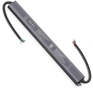 100W Dimmable LED Driver, 120VAC to 24VDC Transformer, UL Listed IP66 Waterproof, Triac/ELV/MLV Dimming, Slim Power Supply for LED Strip Lights Signs, Compatible with Lutron Leviton Dimmer 100W Dimmable LED Driver, 120VAC to 24VDC Transformer, UL Listed IP66 Waterproof, Triac/ELV/MLV Dimming, Slim Power Supply for LED Strip Lights Signs, Compatible with Lutron Leviton Dimmer