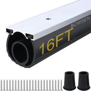 Heavy-Duty U+O Ring Universal Garage Door Bottom Seals Weatherstrip Rubber with Aluminum Track Retainer Kit (16 FT, 1-5/8" Width) Heavy-Duty U+O Ring Universal Garage Door Bottom Seals Weatherstrip Rubber with Aluminum Track Retainer Kit (16 FT, 1-5/8" Width)