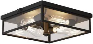 Caftersmark Outdoor Ceiling Light with Motion Sensor 14, Flush Mount Porch Ceiling Light, lear Glass with Dusk to Dawn 4-Light Close to Ceiling Light Fixture for Patio,Porch,Garage Caftersmark Outdoor Ceiling Light with Motion Sensor 14, Flush Mount Porch Ceiling Light, lear Glass with Dusk to Dawn 4-Light Close to Ceiling Light Fixture for Patio,Porch,Garage
